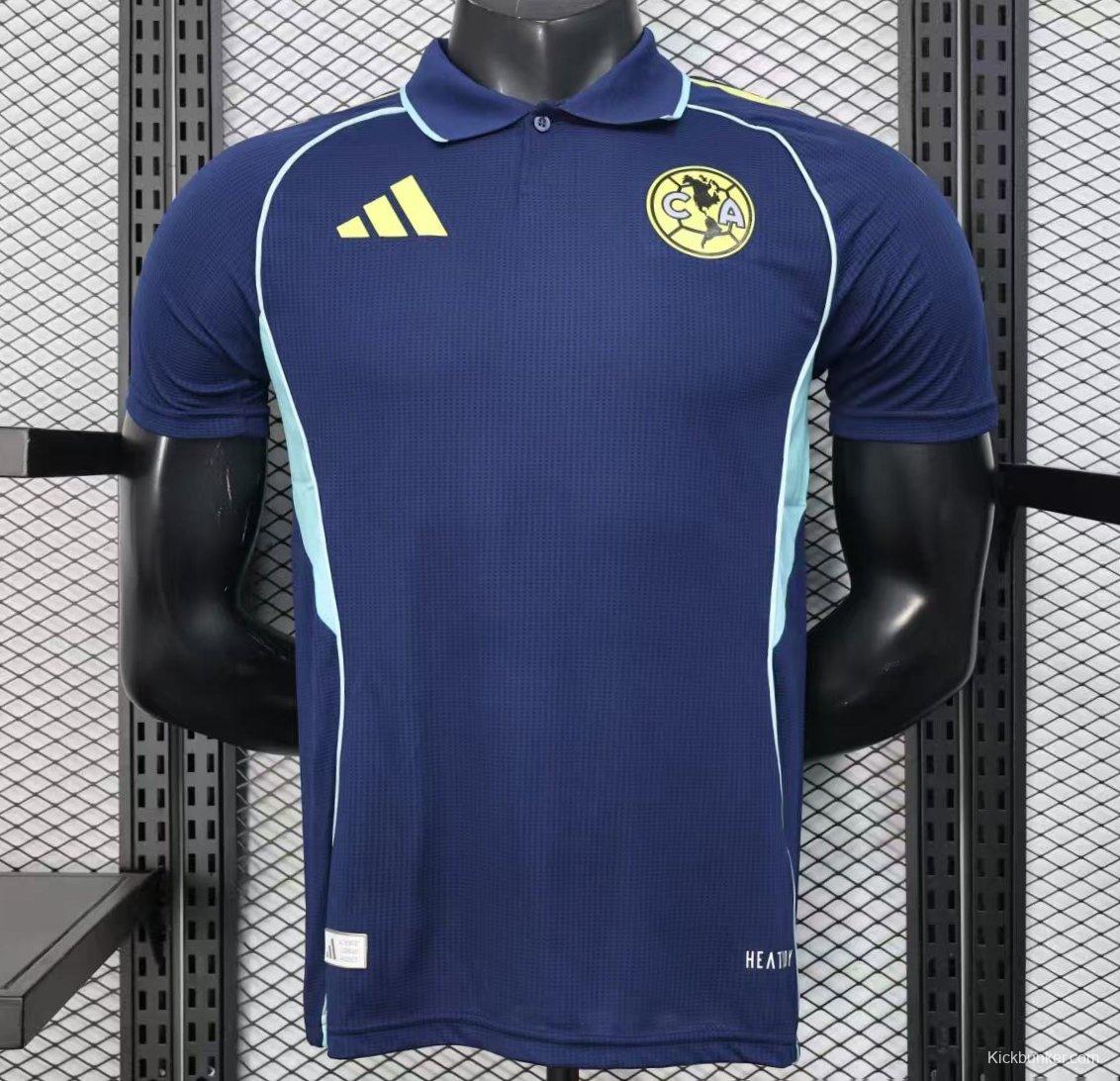 Player Version 25/26 Club America  Special Blue Pre-Match Jersey