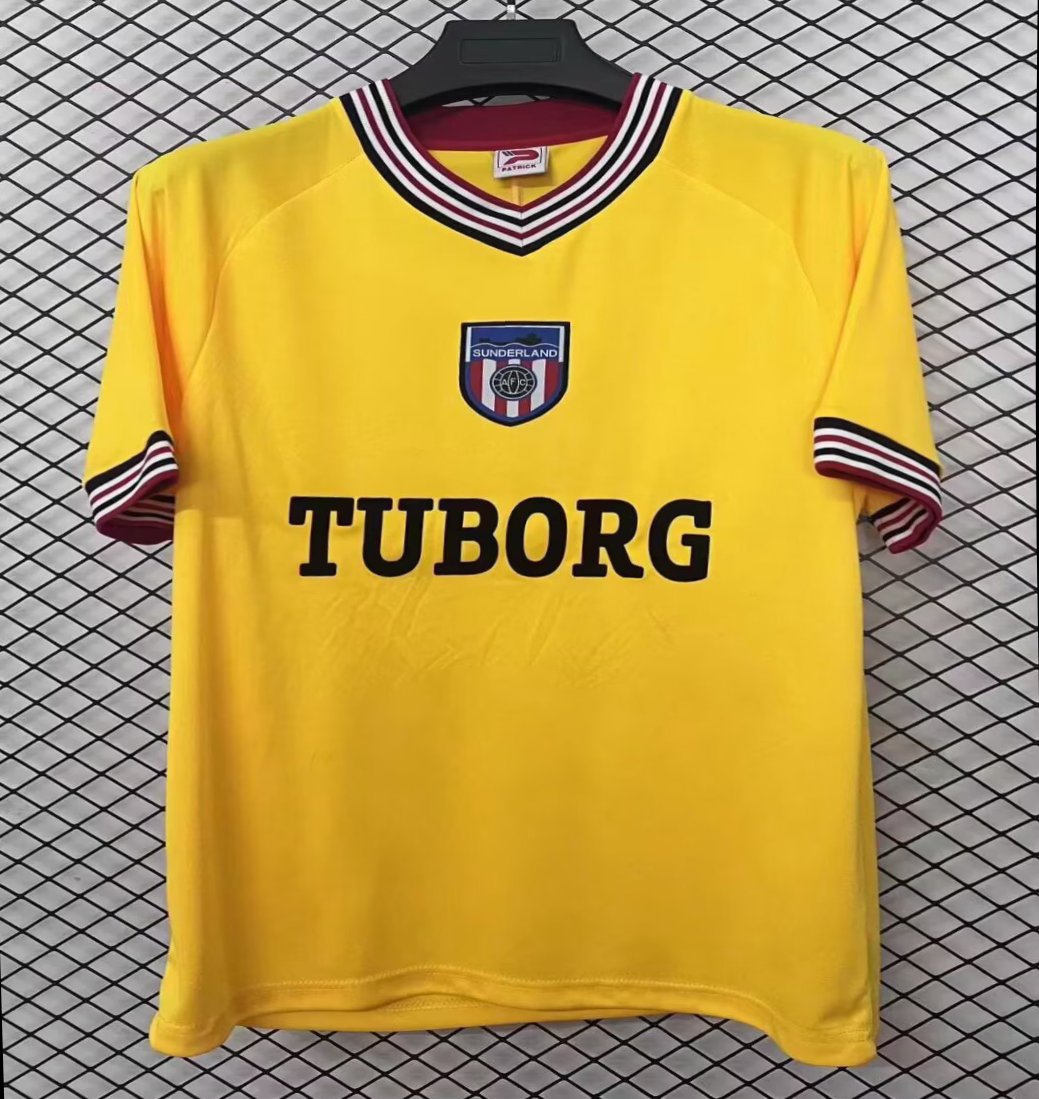 Retro 86/87 Sunderland Patrick Third Yellow Jersey