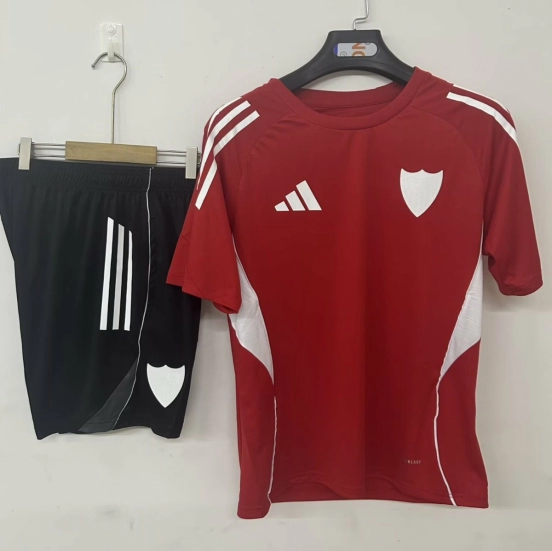 2526 Athletic Bilbao Training Jersey Red+Shorts
