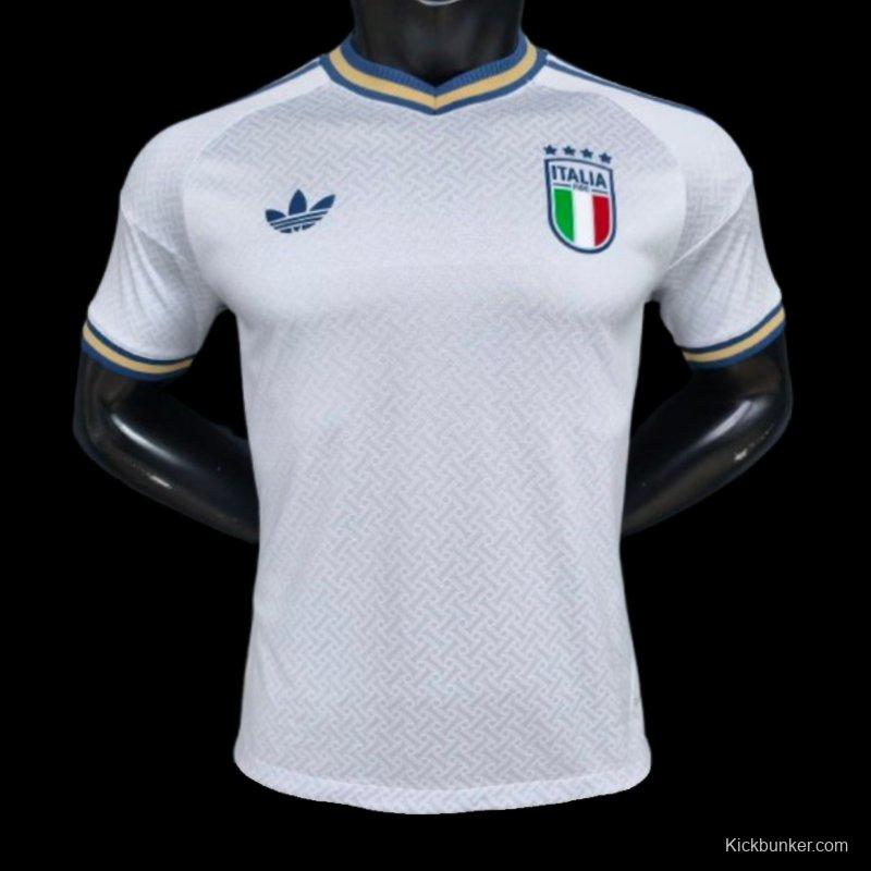 Player Version 2025 Italy Away WHITE Jersey