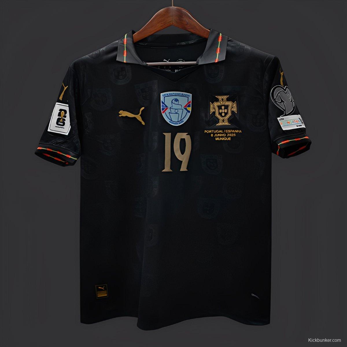 2026 Portugal WCQ Black Out Special Jersey With Full Patches