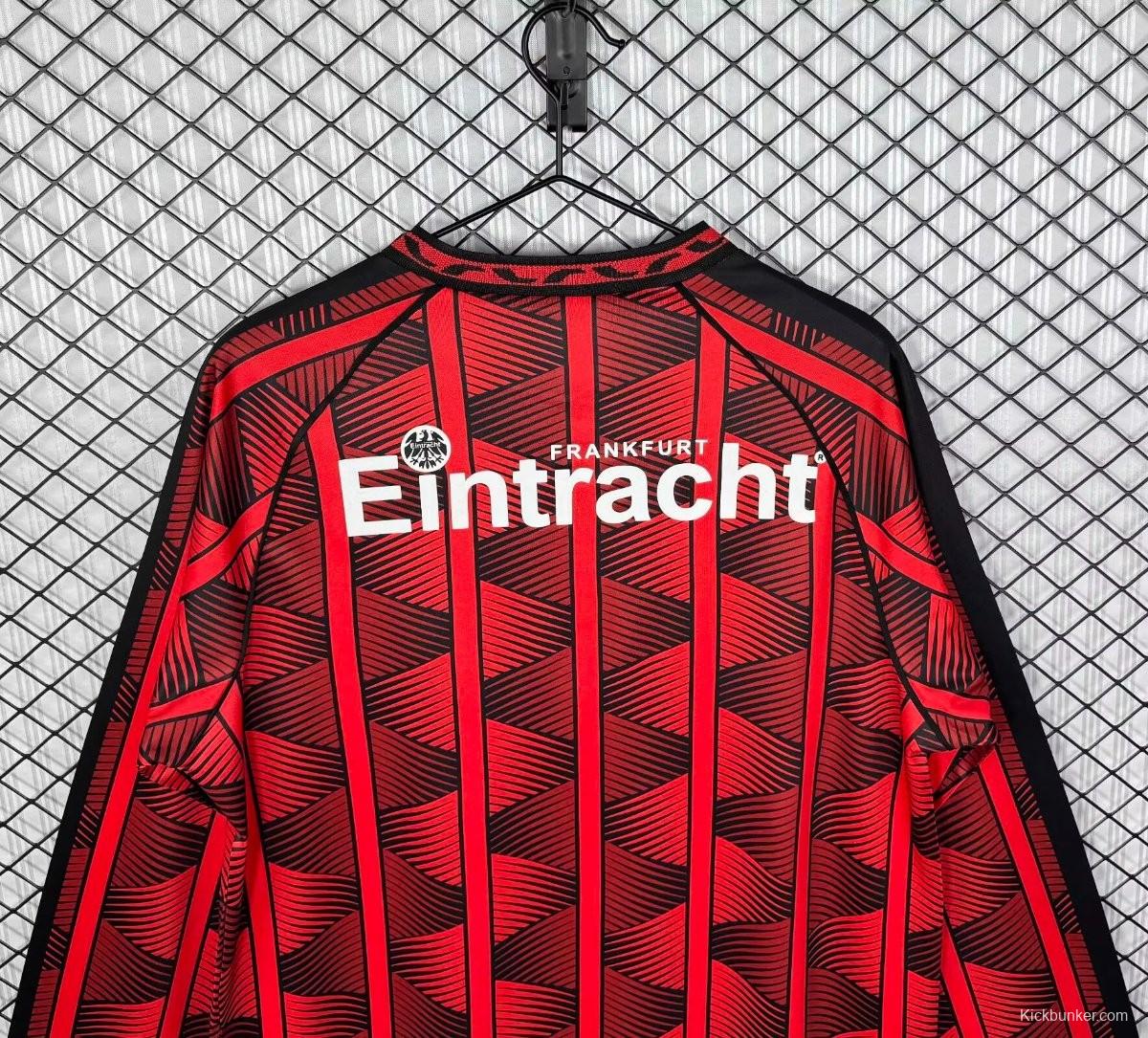 Retro 95/96 Eintracht Frankfurt Home Long Sleeve Jersey