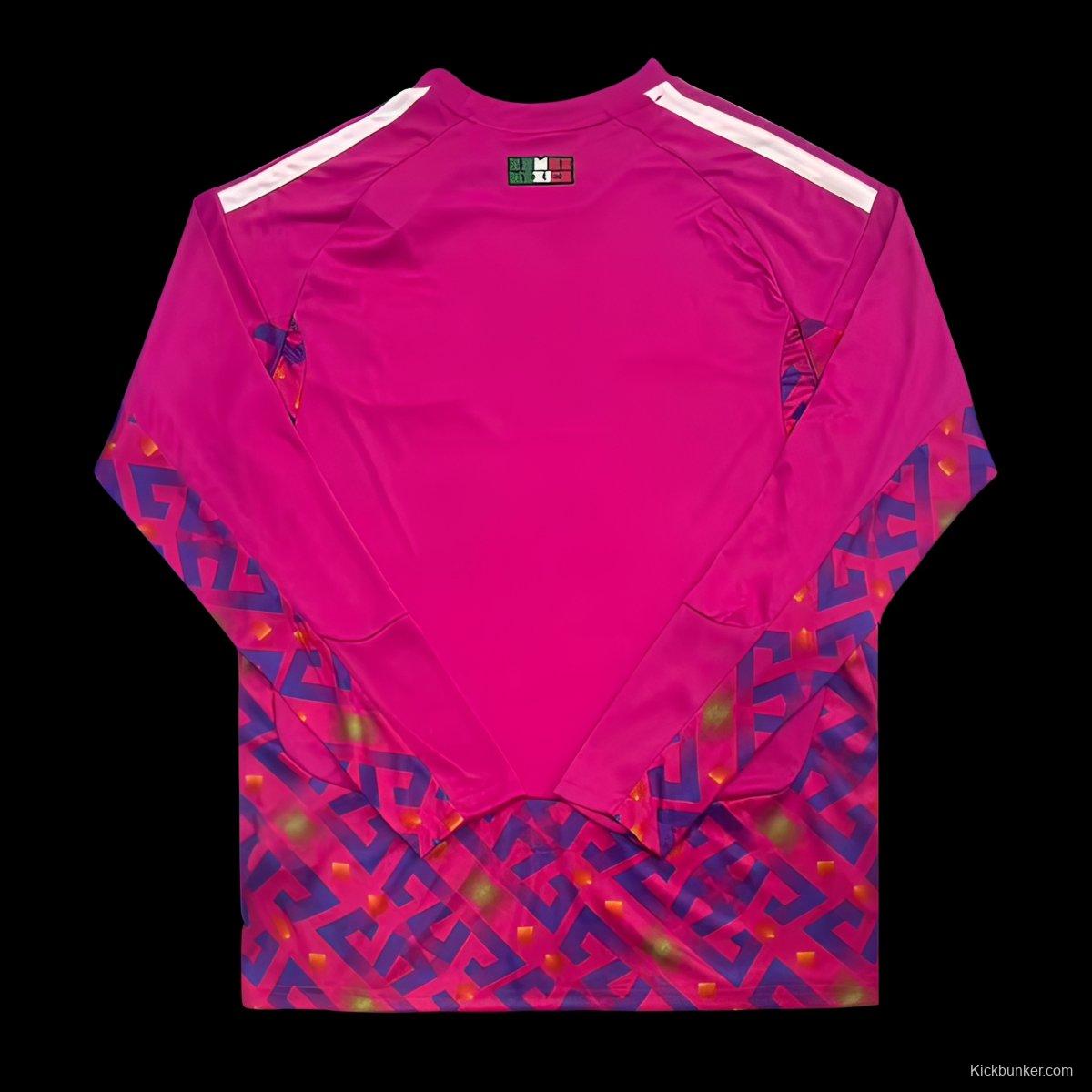 2026 Mexico Pink Long Sleeve Goalkeeper Jersey