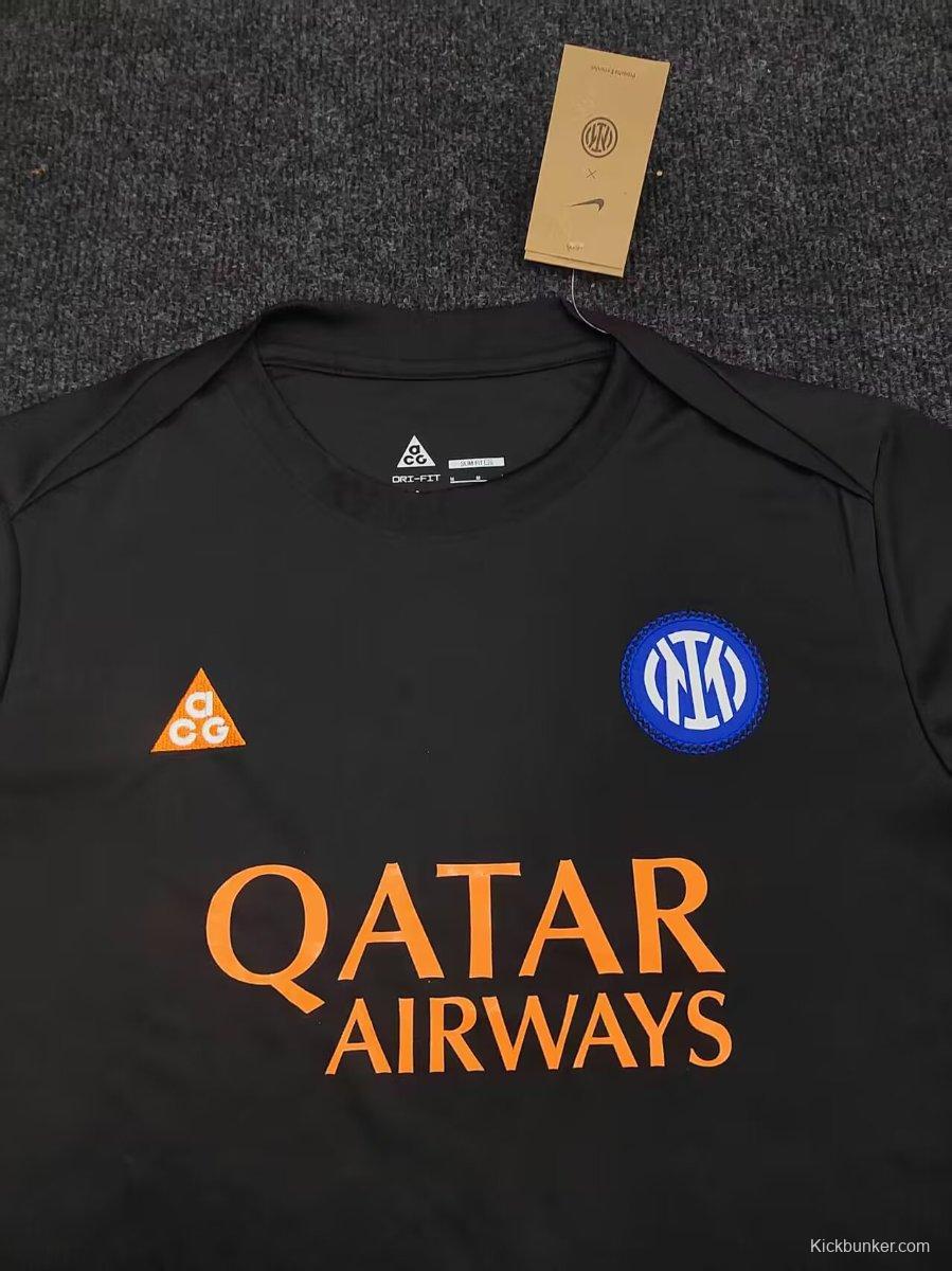 25/26 Nike Inter Milan Dri-FIT Academy Pro SE Pre-Match Black Jersey