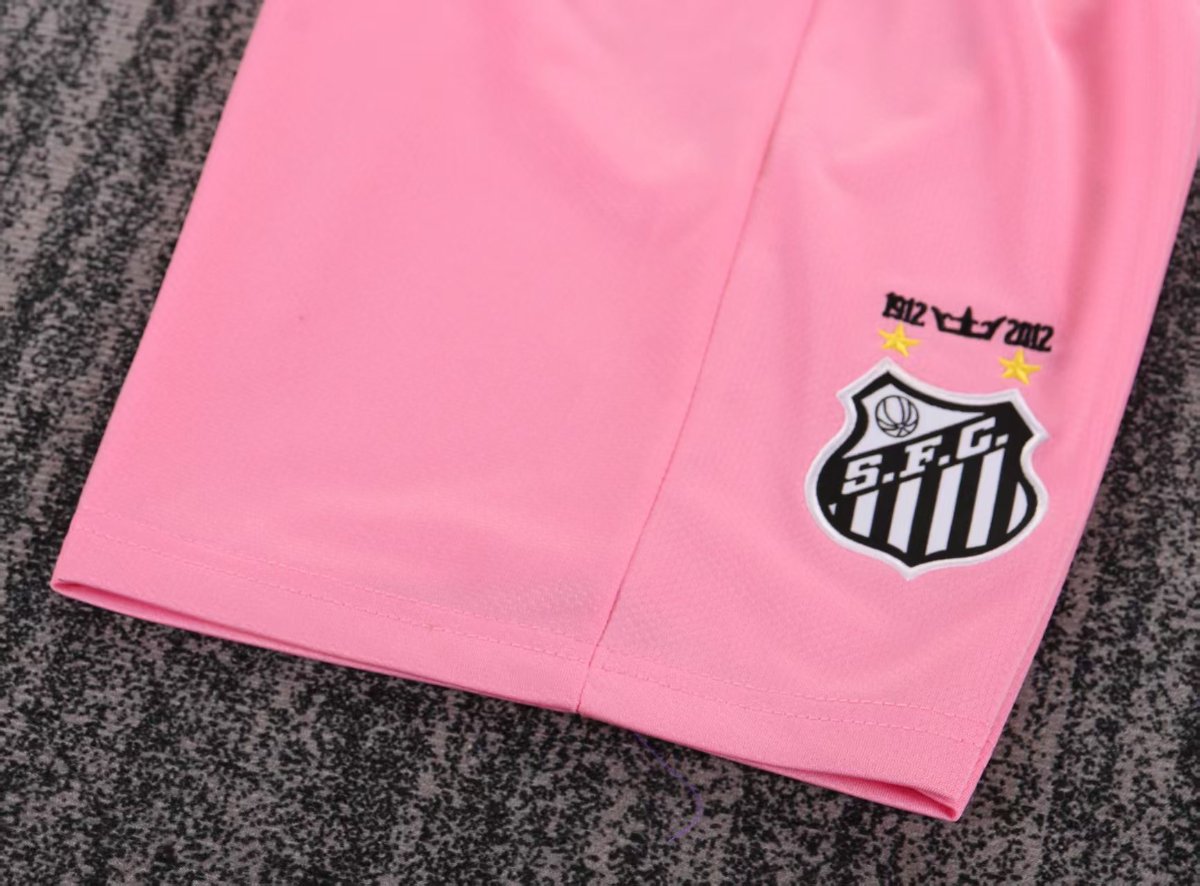 Retro 12/13 Kids Santos Away Pink Jersey