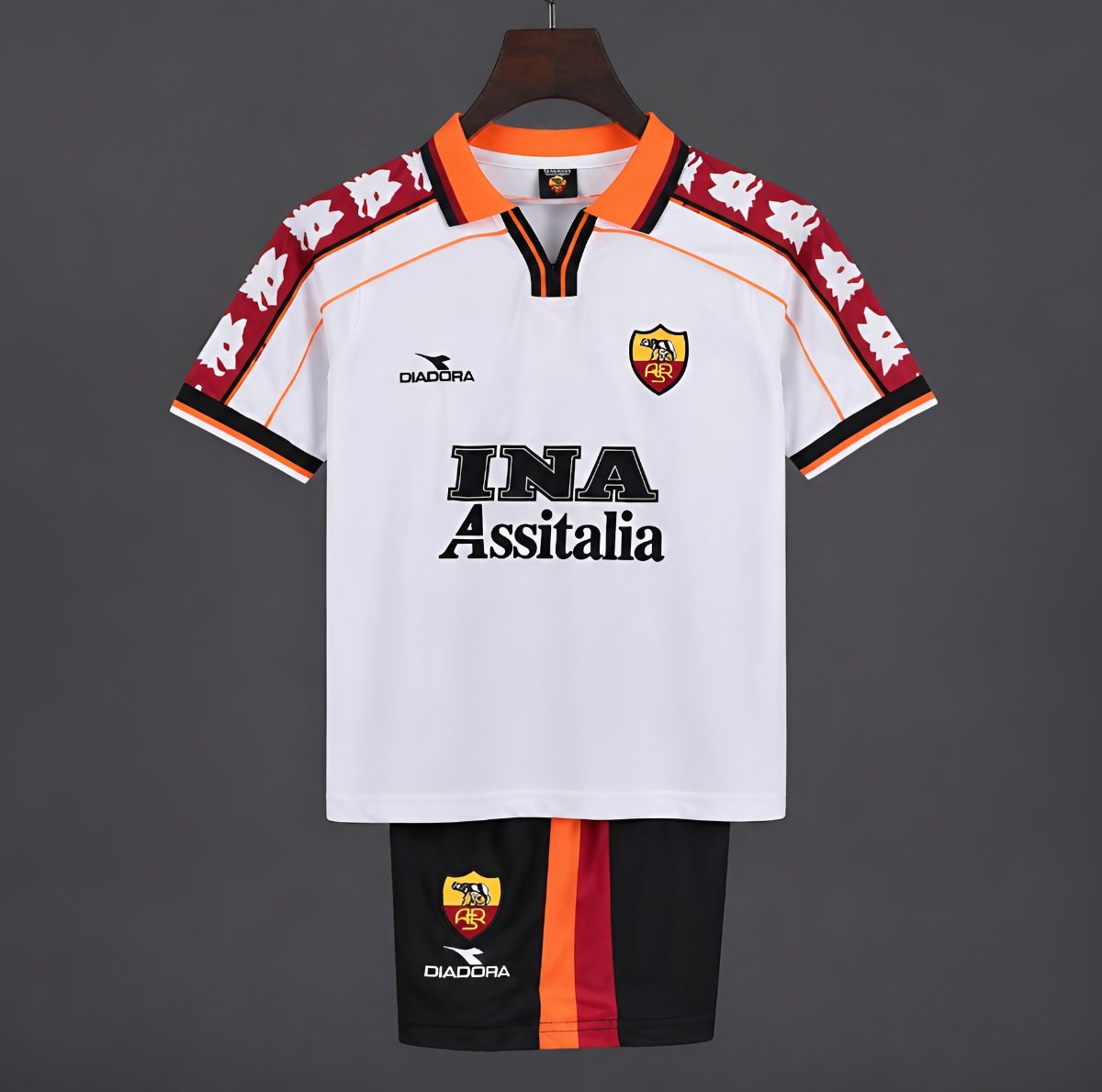 Retro 98/99 Kids Roma Away Jersey
