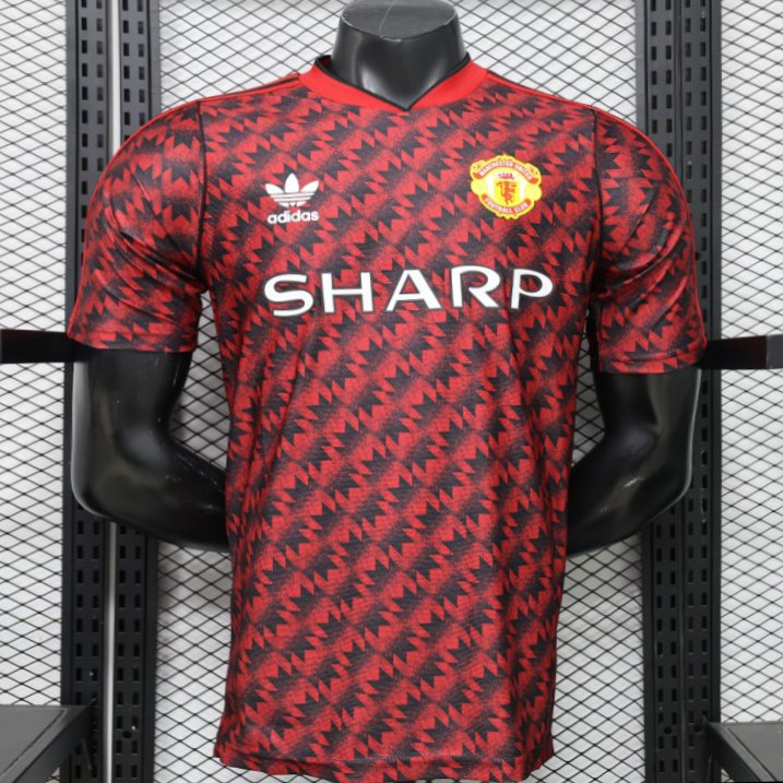 Player Version  26/27 Manchester United  Home Red Vintage Remake   Jersey