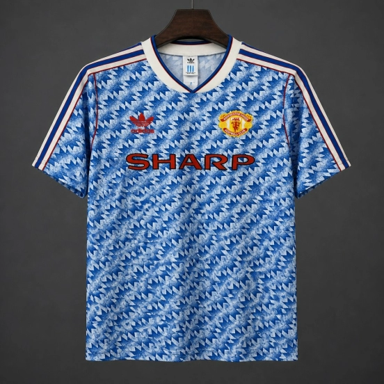 26/27 Adidas Originals Manchester United 1990-92 Remake Vintage Away Football Jersey