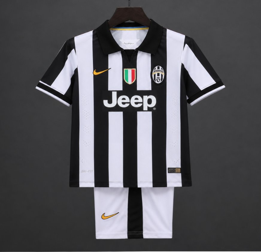 Retro Kids 14/15 Juventus Home Jersey