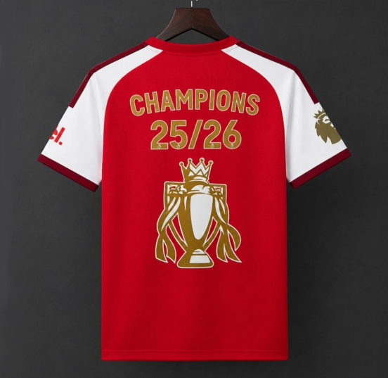 26/27 Arsenal Home Jersey Champions Cup Printing