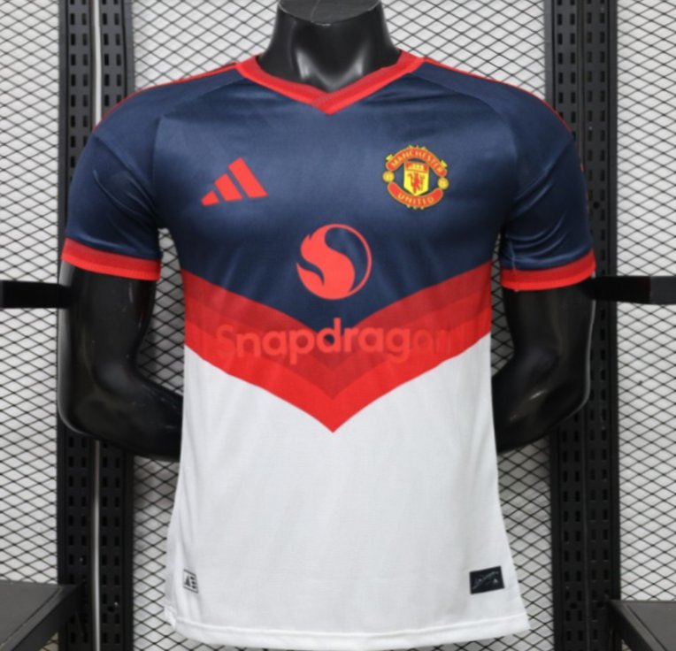 Player Version 26/27 Manchester United Navy & White V-Panel Away Jersey