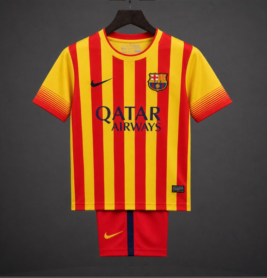 Retro Kids 13/14 FC Barcelona Away Jersey