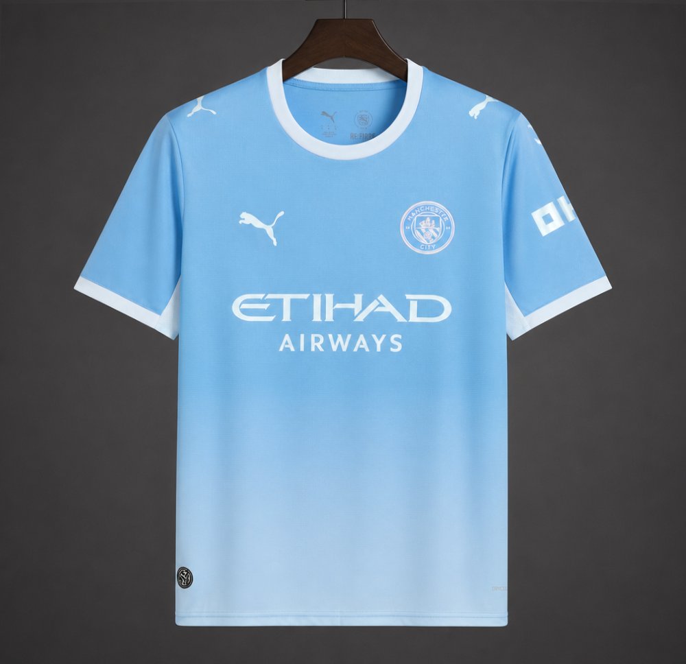 26/27 Manchester City Home Jersey With Guardiola 10 Special Printing