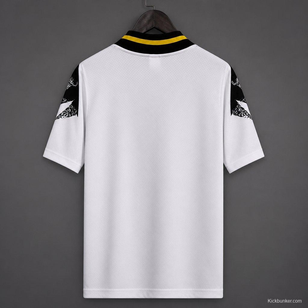 26/27 Juventus White with Black Geometric Pattern 1994 Vintage Remake Jersey