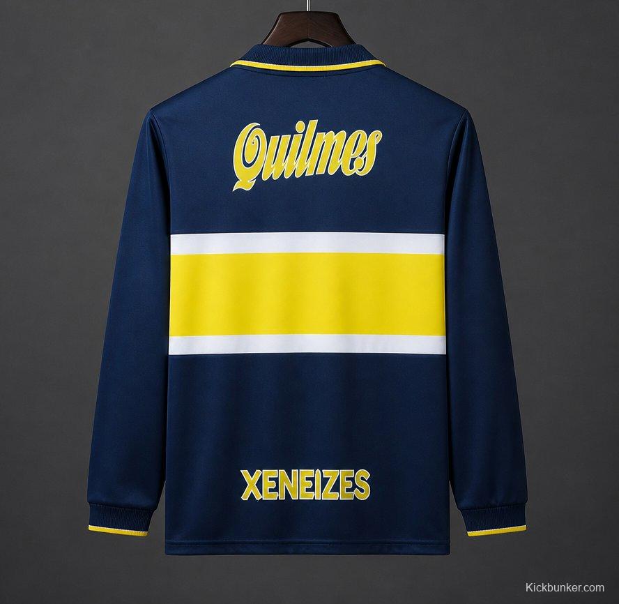 Retro 96/97 Boca Juniors Home Long Sleeve Jersey
