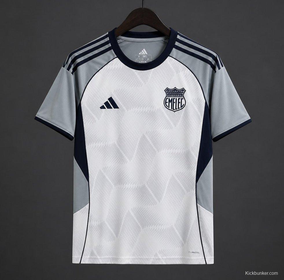 26/27 Emelec White & Grey Away Jersey