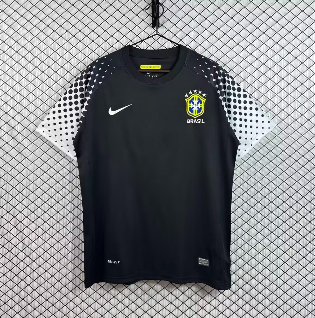 Retro 2010 Brazil Black Goalkeeper Jersey