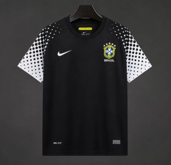 Retro 2010 Brazil Black Goalkeeper Jersey
