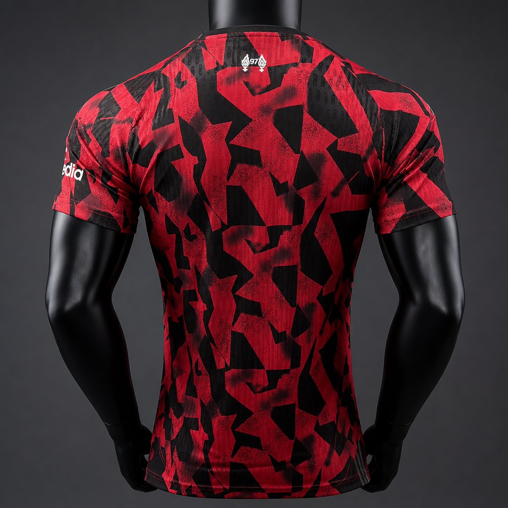 Player Version 26/27 Liverpool Red & Black Geometric Pattern Pre-Match Training Jersey