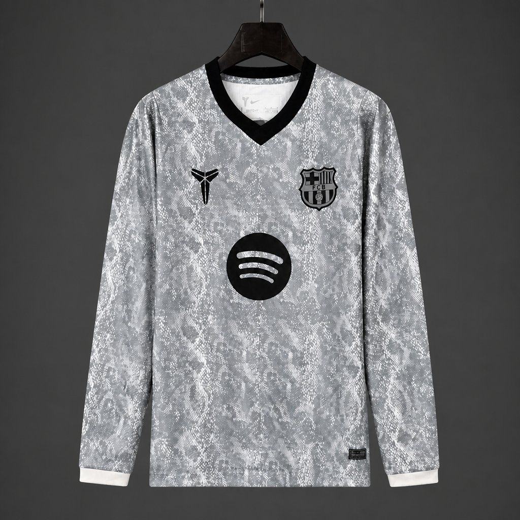 26/27 Barcelona Goalkeeper 2 Long Sleeve Grey Jersey