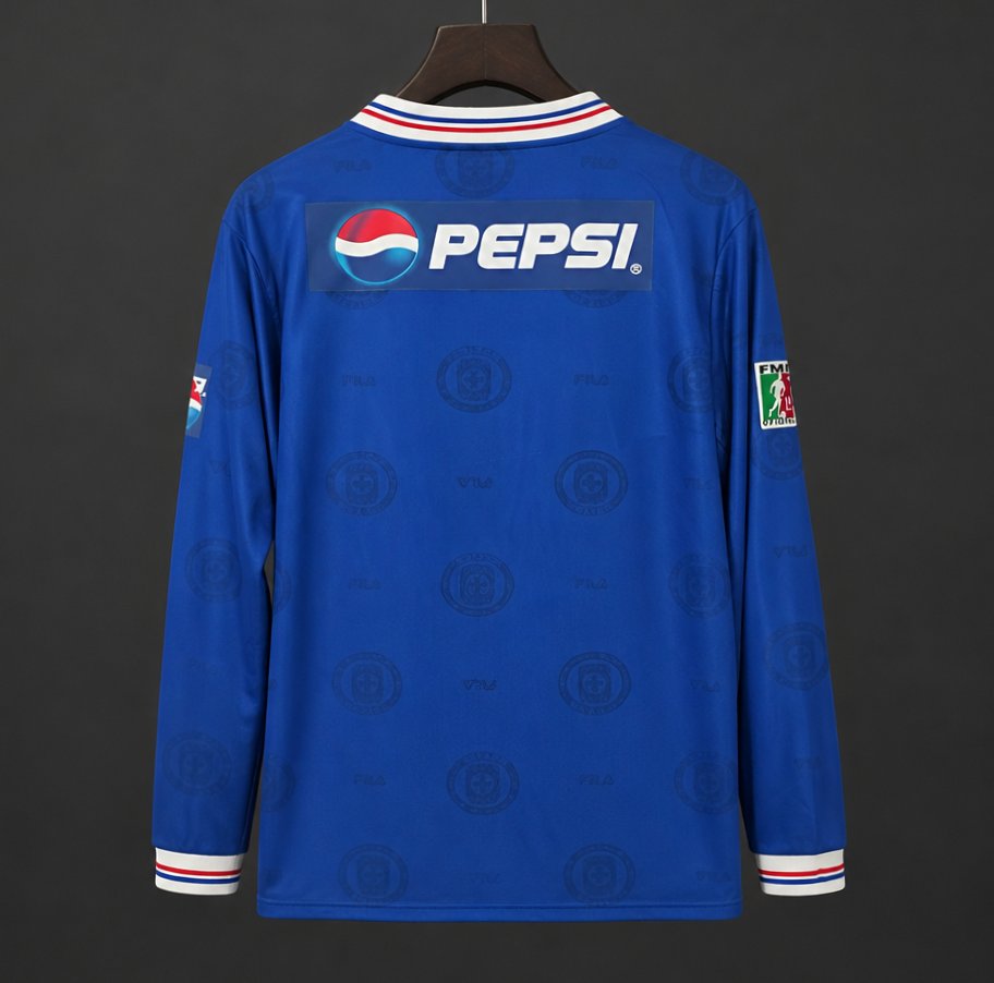 Retro 98/99 Cruz Azul Home Long Sleeve Jersey