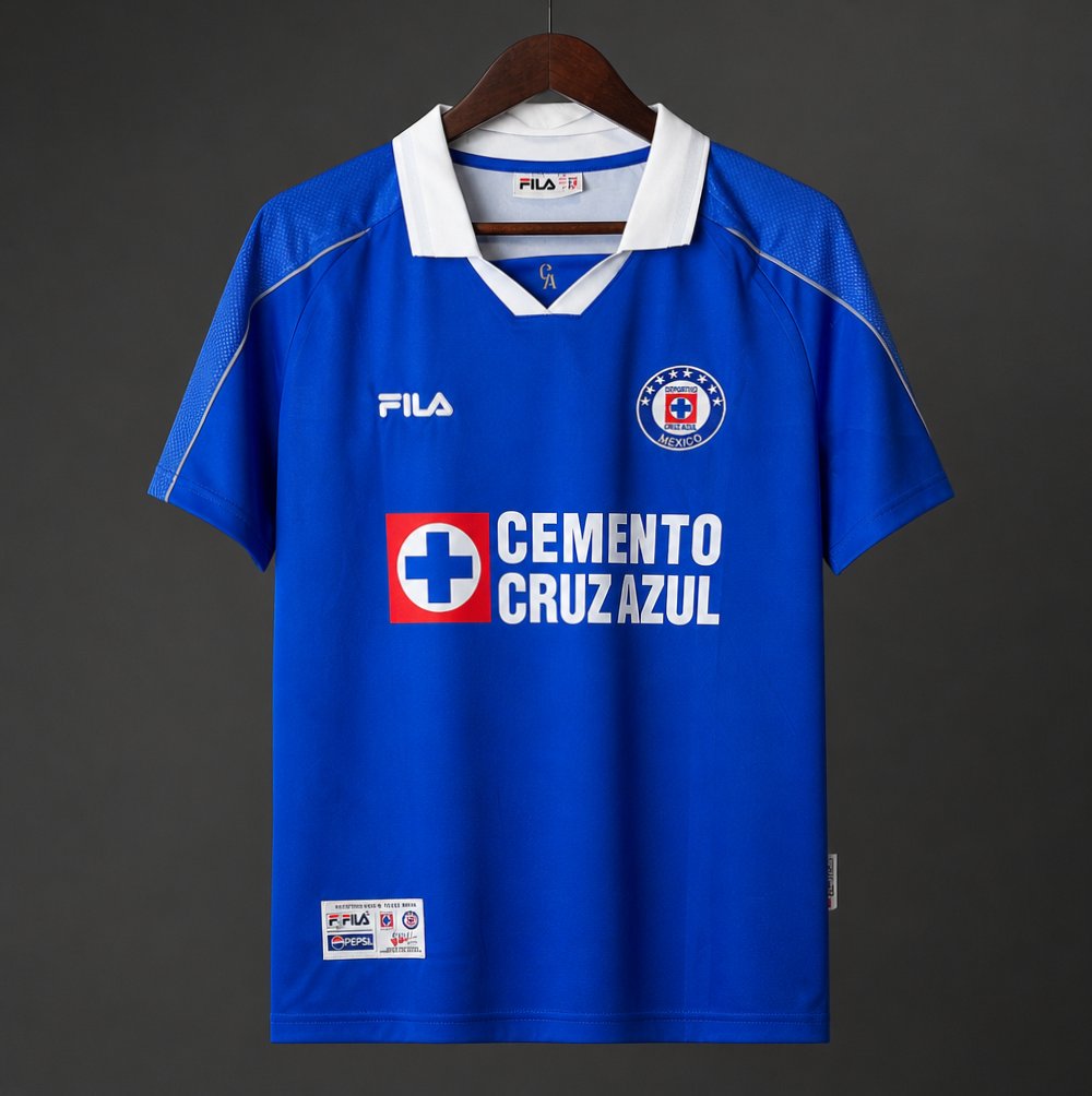 Retro 01/02 Cruz Azul Jersey Copa Libertadores Home Jersey