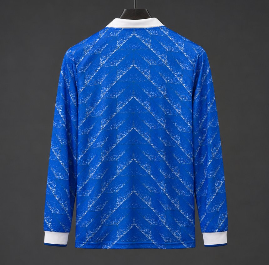 Retro 89/90 Karlsruher Away Long Sleeve Jersey