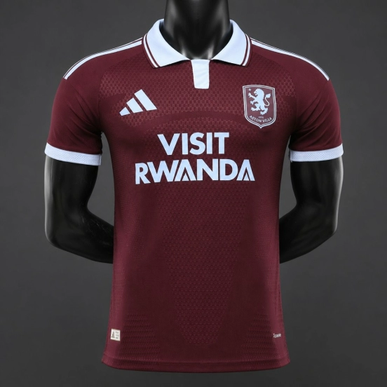 Player Version 26/27 Aston Villa FC Home Maroon Jersey With Sponsor