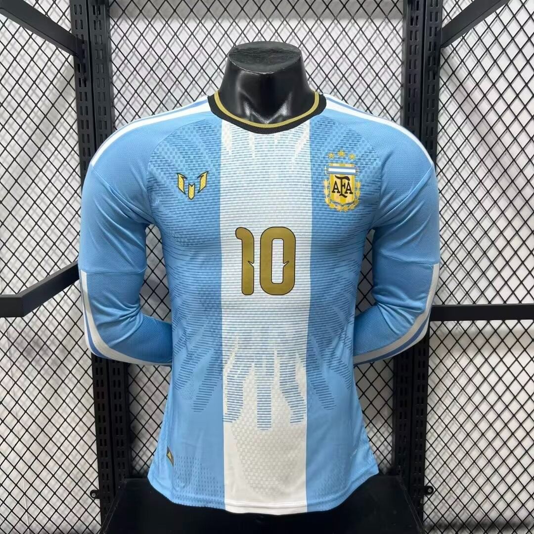 Player Version 2026 Argentina Messi Farewell Commemorative Long Sleeve Jersey
