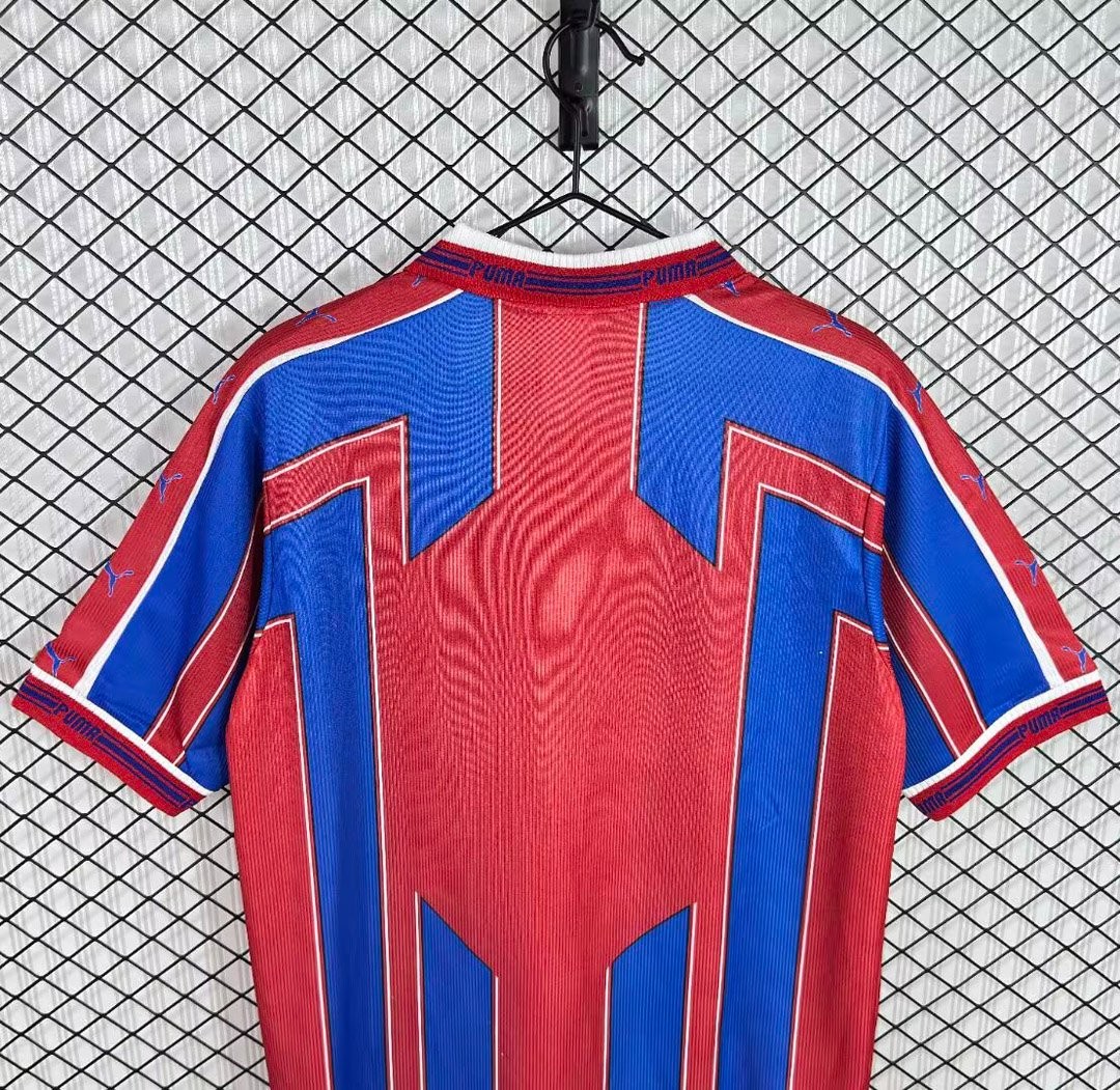 Retro  98/99 Trabzonspor Home Red/Blue Stripes Jersey