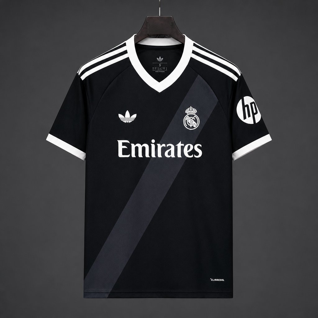 27/28 Real Madrid Away Black Jersey