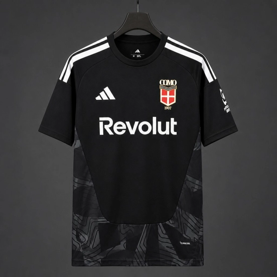 26/27 Como 1907 Goalkeeper Black Jersey