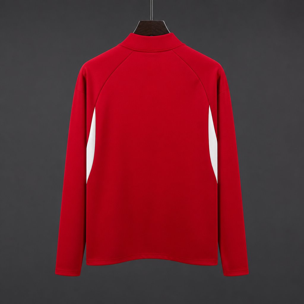 25/26 Sevilla FC Red Long Sleeve Half-Zip Training Top